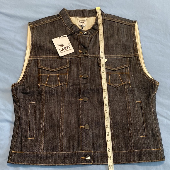 Sa1nt Kevlar Denim Riding Vest. NWT - Picture 6 of 7